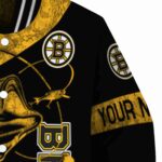 custom boston bruins fishing rod black jacket best selling