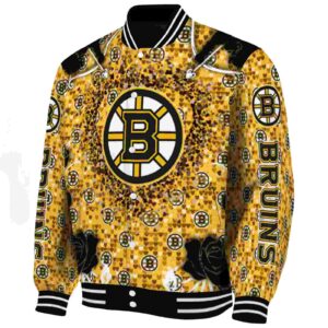 custom boston bruins heart explosion gold jacket best selling