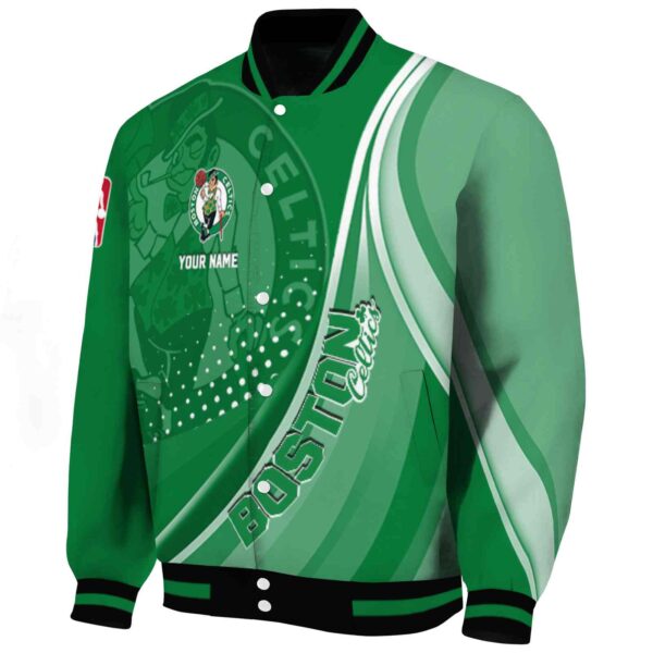 custom boston celtics wave patterns green jacket best selling