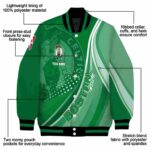 custom boston celtics wave patterns green jacket best selling