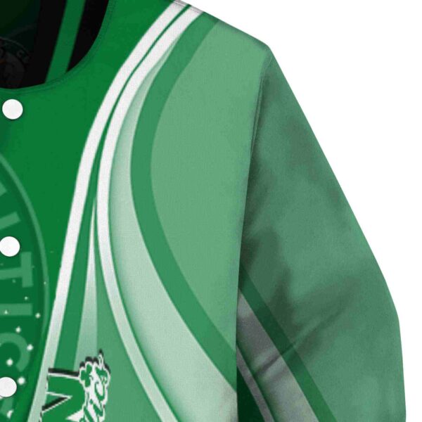 custom boston celtics wave patterns green jacket premium grade