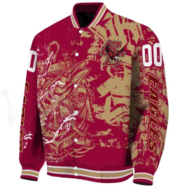 custom boston college eagles fishing art maroon jacket best selling