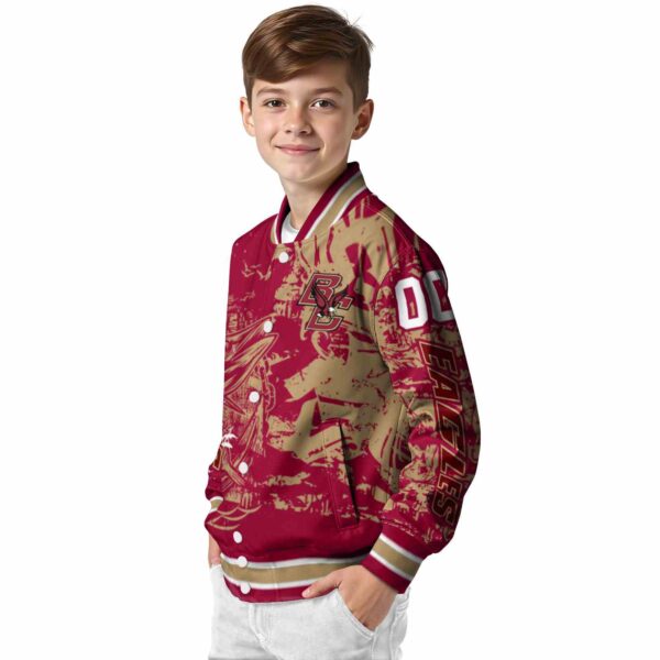 custom boston college eagles fishing art maroon jacket trendy