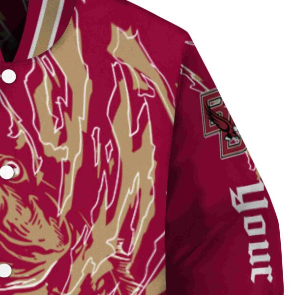 custom boston college eagles fishing passion maroon white jacket premium grade