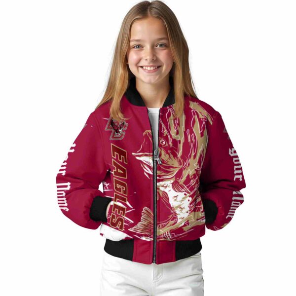 custom boston college eagles fishing passion maroon white jacket top rated