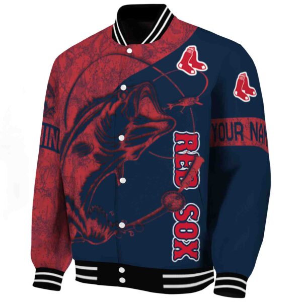 custom boston red sox fishing rod navy jacket best selling