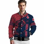custom boston red sox fishing rod navy jacket best selling