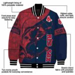 custom boston red sox fishing rod navy jacket best selling