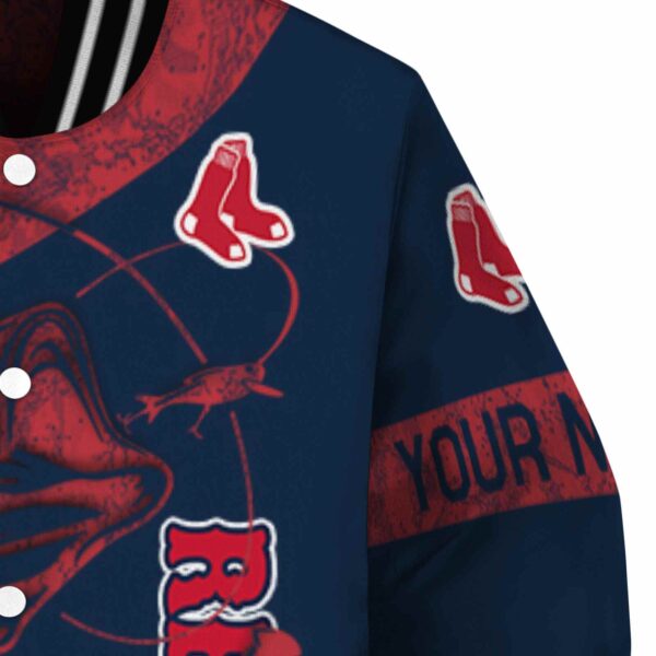 custom boston red sox fishing rod navy jacket premium grade