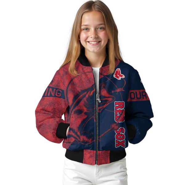 custom boston red sox fishing rod navy jacket top rated