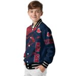 custom boston red sox fishing rod navy jacket best selling
