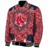 custom boston red sox heart explosion red jacket best selling