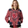 custom boston red sox heart explosion red jacket latest model