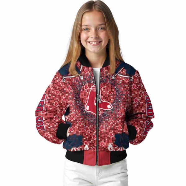 custom boston red sox heart explosion red jacket top rated