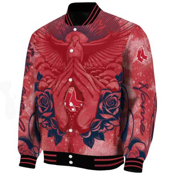 custom boston red sox praying hands red jacket best selling