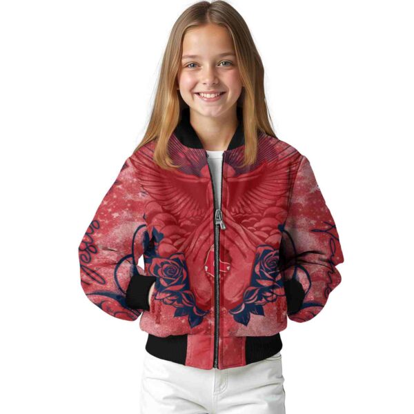 custom boston red sox praying hands red jacket top rated