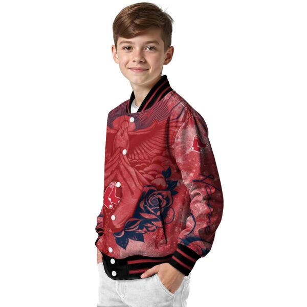custom boston red sox praying hands red jacket trendy