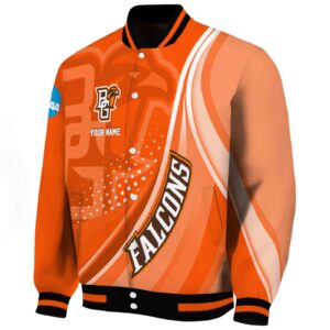 custom bowling green falcons wave patterns orange jacket best selling