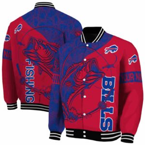 custom buffalo bills fishing rod red jacket fashion forward