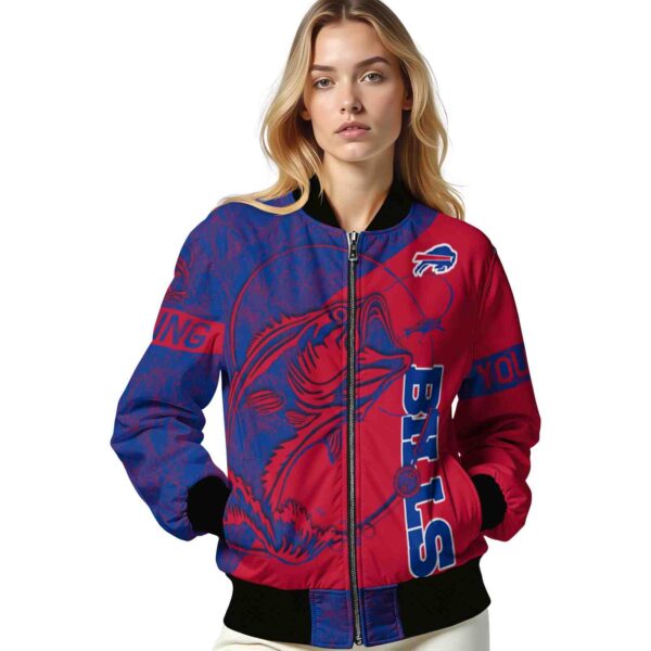 custom buffalo bills fishing rod red jacket latest model