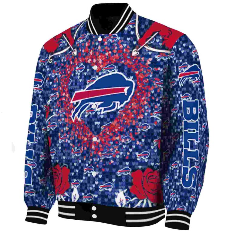 custom buffalo bills heart explosion blue jacket best selling