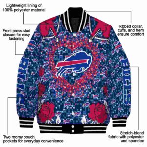 custom buffalo bills heart explosion blue jacket new arrival