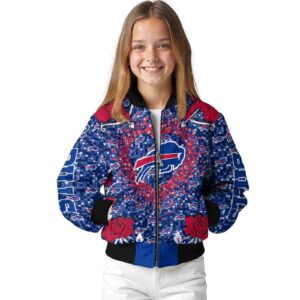 custom buffalo bills heart explosion blue jacket top rated
