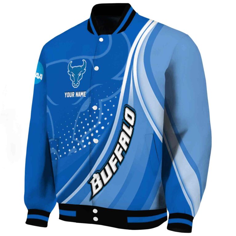 custom buffalo bulls wave patterns royal blue jacket best selling