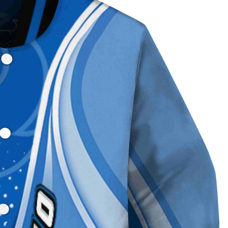 custom buffalo bulls wave patterns royal blue jacket premium grade