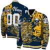 custom buffalo sabres fishing art navy blue jacket fashion forward