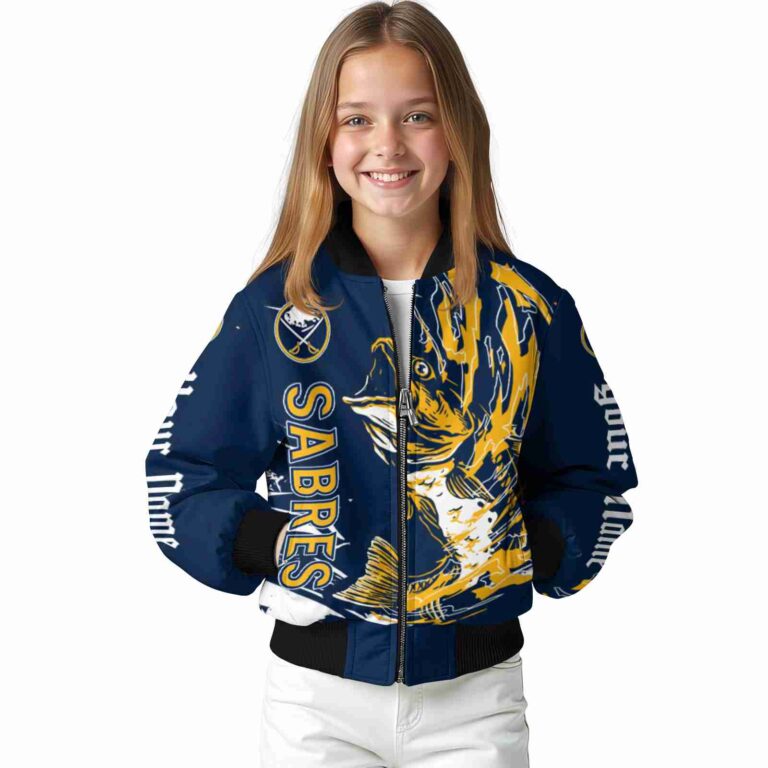 custom buffalo sabres fishing passion navy blue white jacket top rated