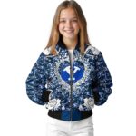 custom byu cougars heart explosion blue jacket best selling