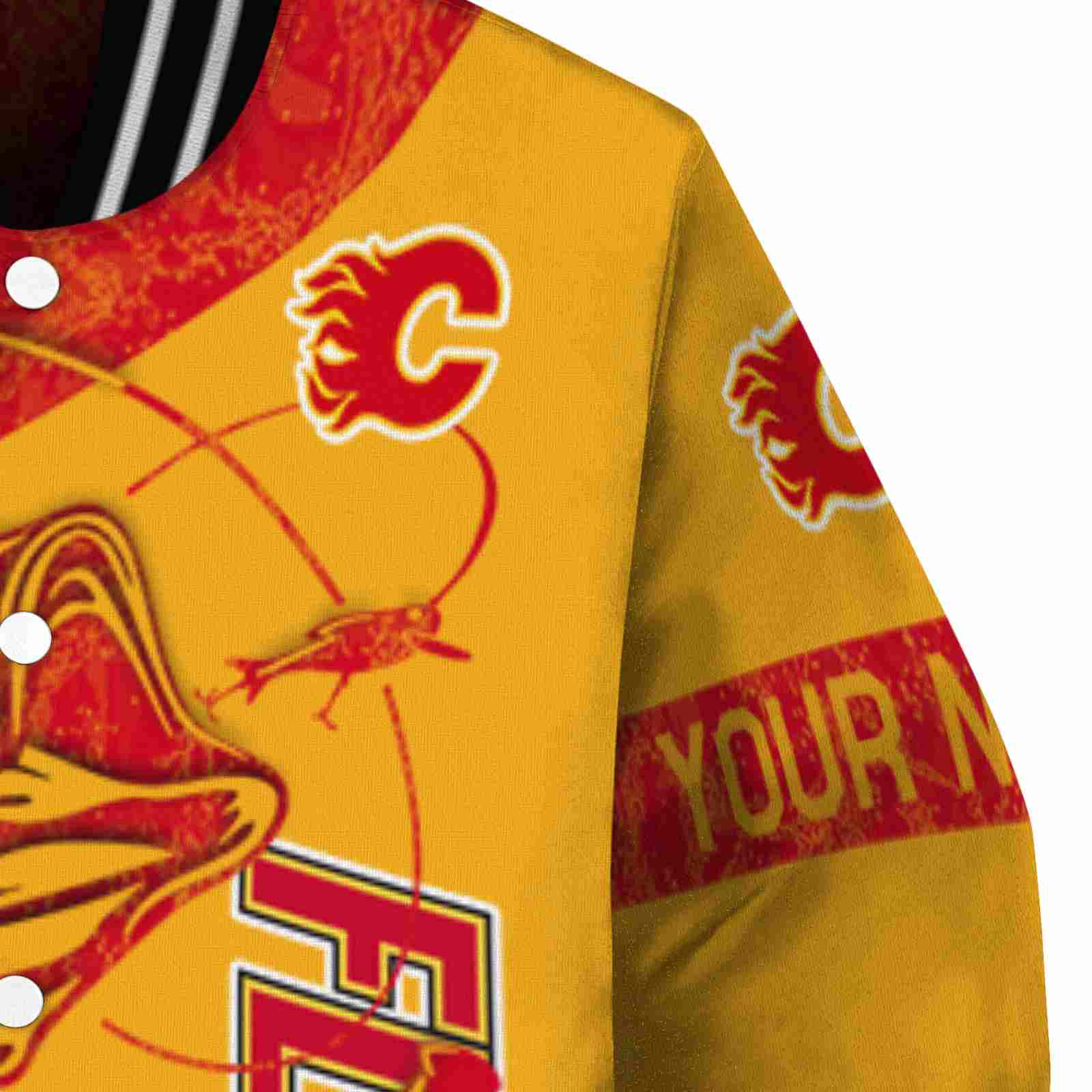custom calgary flames fishing rod yellow jacket premium grade custom calgary flames fishing rod yellow jacket premium grade