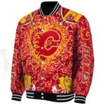 custom calgary flames heart explosion red jacket best selling