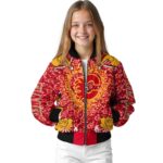custom calgary flames heart explosion red jacket best selling