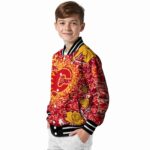 custom calgary flames heart explosion red jacket best selling