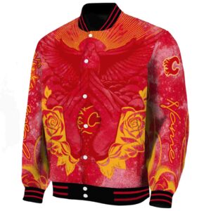 custom calgary flames praying hands red jacket best selling