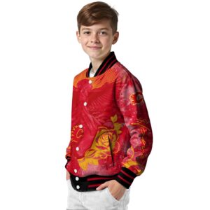 custom calgary flames praying hands red jacket trendy