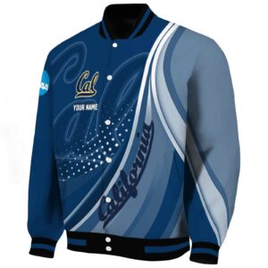 custom california golden bears wave patterns blue jacket best selling