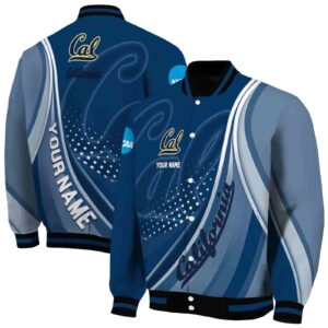 custom california golden bears wave patterns blue jacket fashion forward