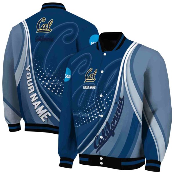 custom california golden bears wave patterns blue jacket fashion forward