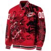 custom carolina hurricanes fishing art red jacket best selling