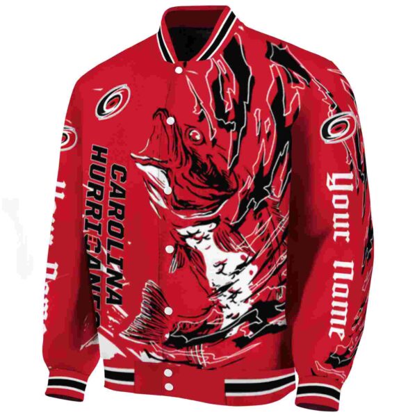 custom carolina hurricanes fishing passion red white jacket best selling