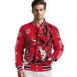 custom carolina hurricanes fishing passion red white jacket best selling