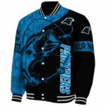 custom carolina panthers fishing rod black jacket best selling