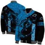 custom carolina panthers fishing rod black jacket best selling