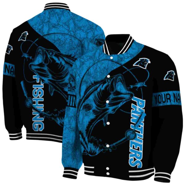 custom carolina panthers fishing rod black jacket fashion forward