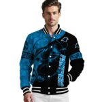 custom carolina panthers fishing rod black jacket best selling