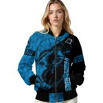 custom carolina panthers fishing rod black jacket best selling