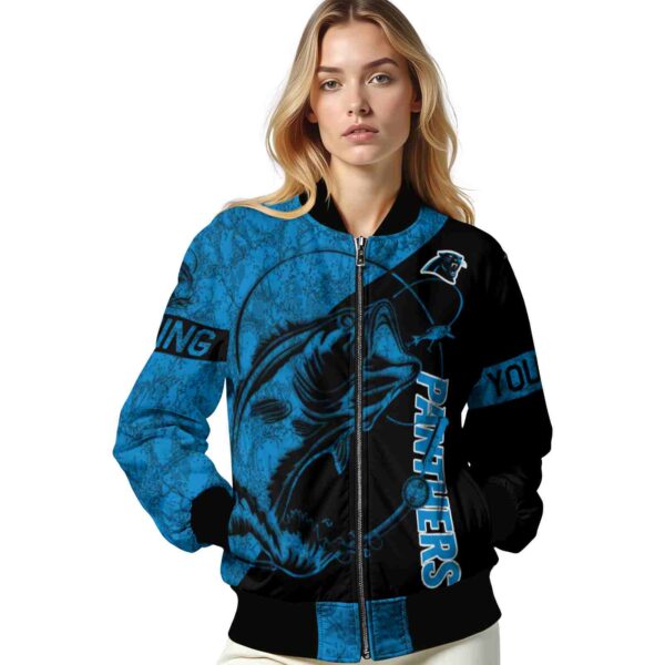 custom carolina panthers fishing rod black jacket latest model